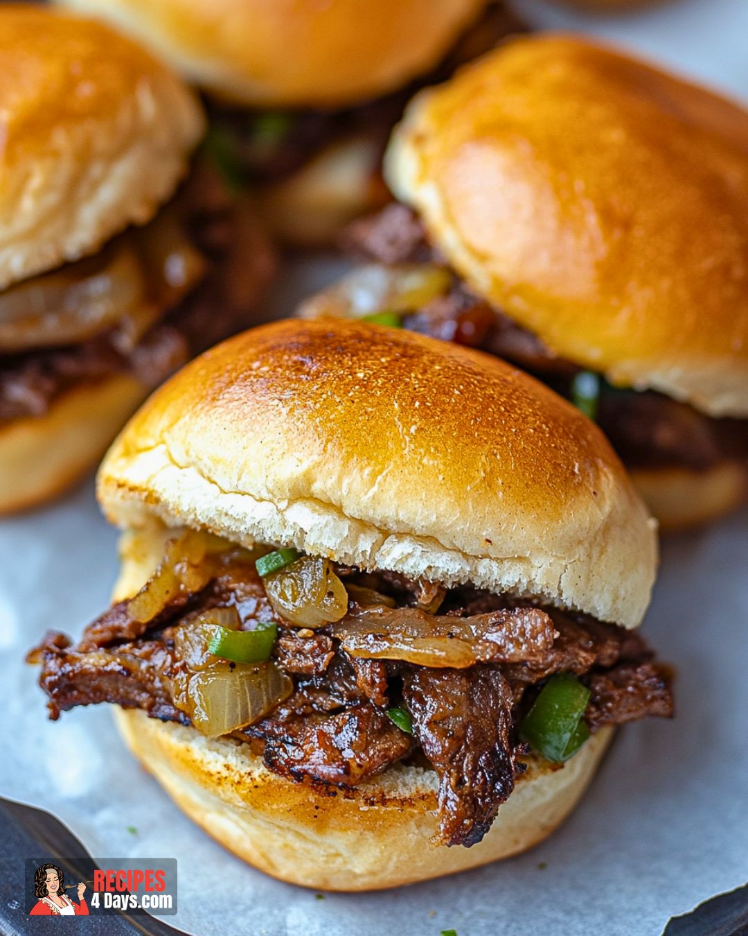 Easy Philly Cheesesteak Sliders Recipe