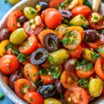 Fresh Cherry Tomato Salad with Olives Recipe