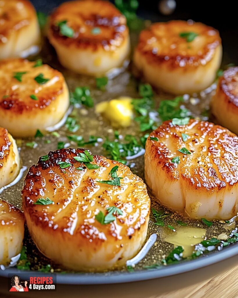 Garlic Lemon Butter Seared Scallops Recipe