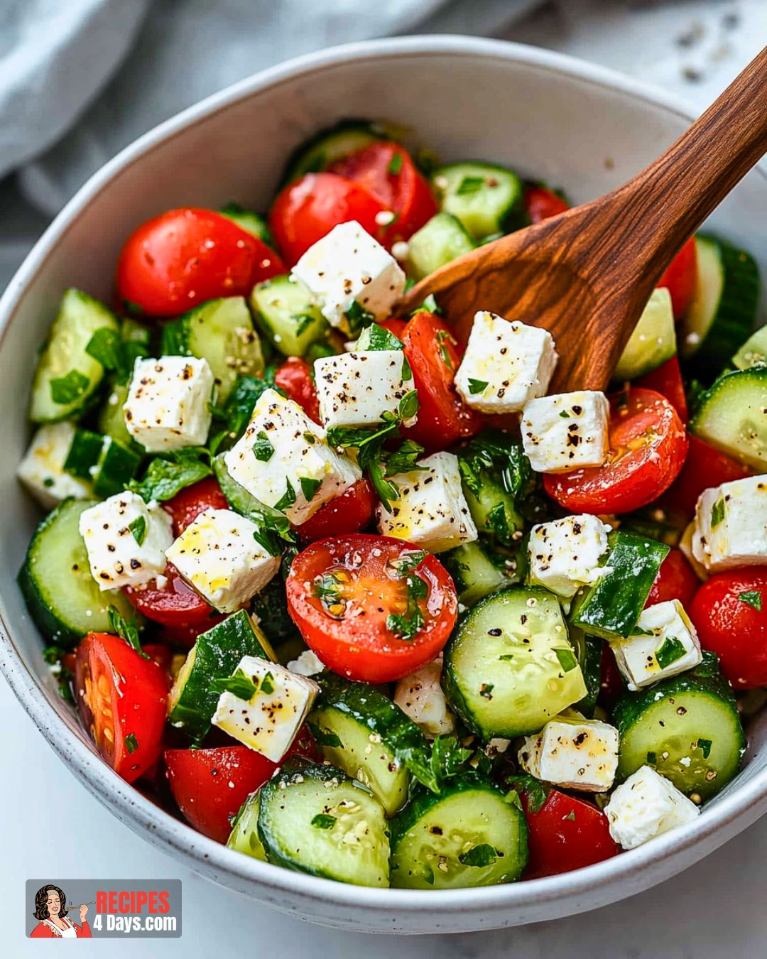 Greek Cucumber and Tomato Salad Recipe