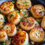 Skillet of Pan-Seared Butter Scallops