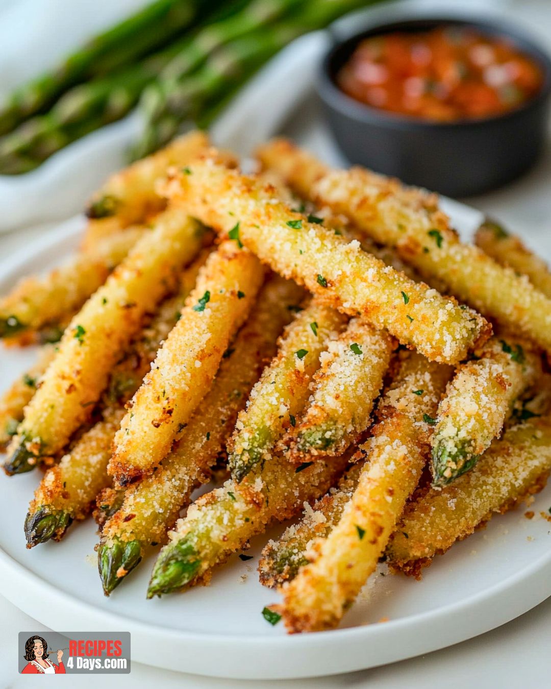 Parmesan-Crusted Asparagus Fries Recipe