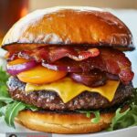 Peach BBQ Burger Recipe