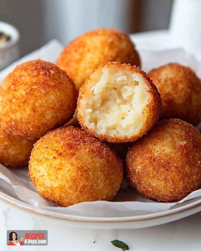 Serving Potato Croquettes