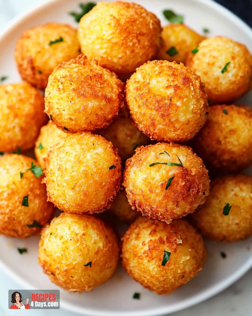 Serving Potato Croquettes