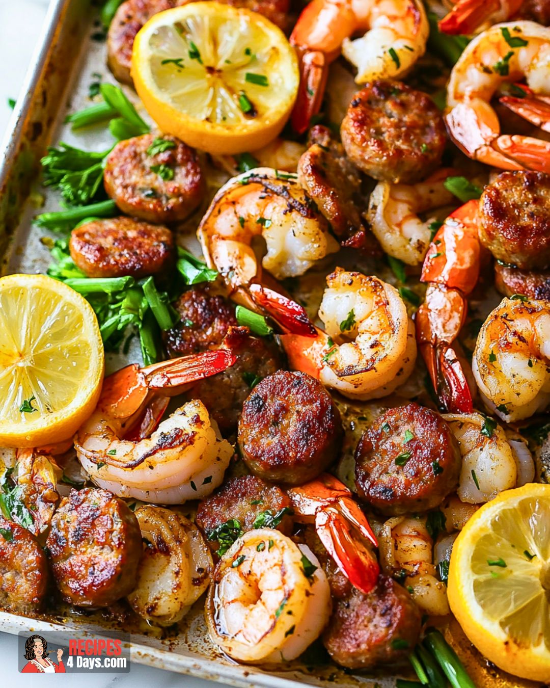 Shrimp and Sausage Sheet Pan Dinner Recipe