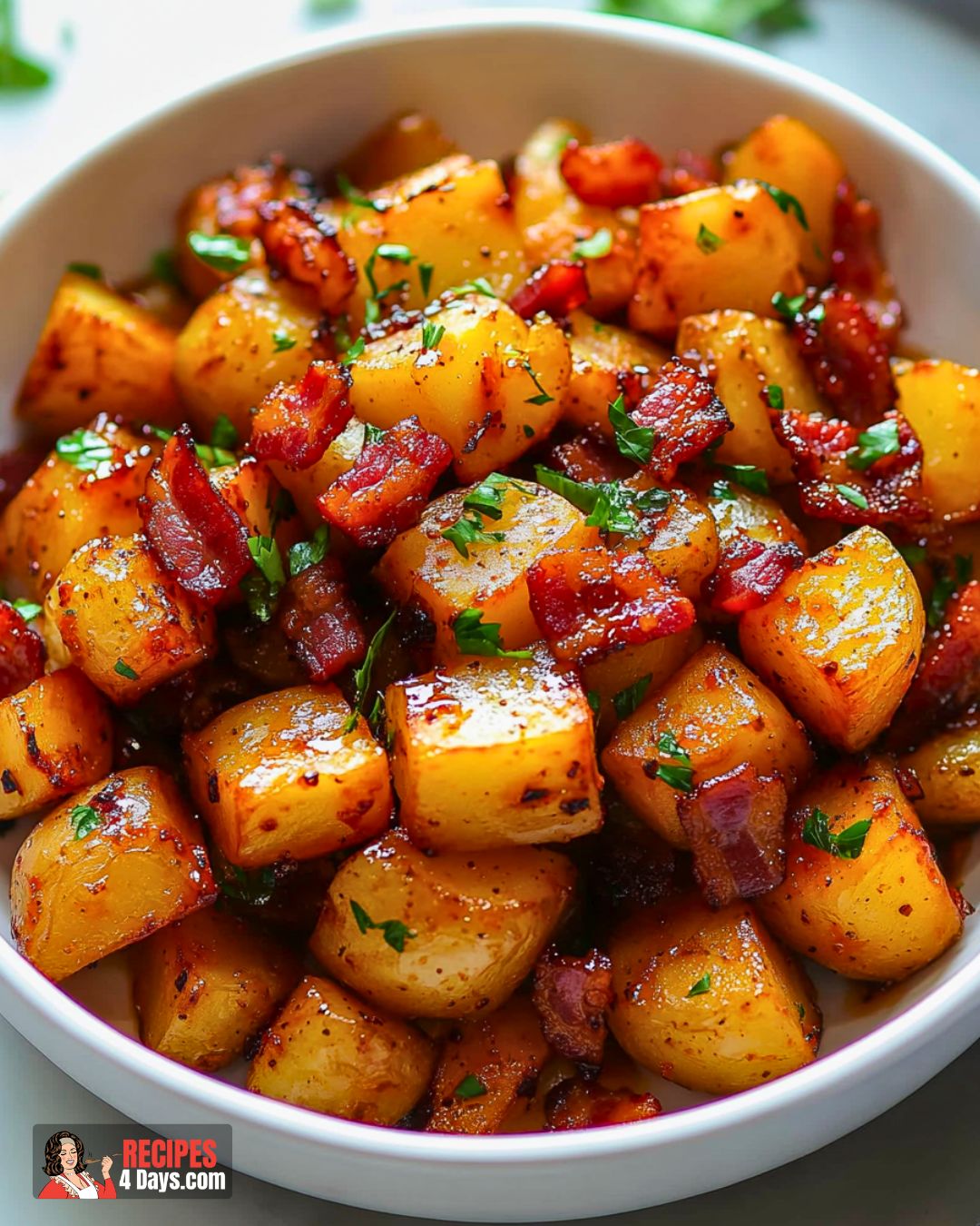 Spicy Sriracha Honey Bacon Potatoes Recipe