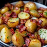 Air Fryer Roasted Potatoes and Bacon Recipe