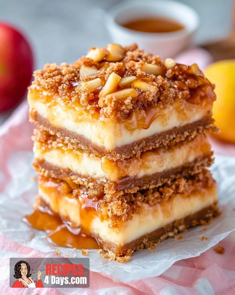 Apple Caramel Cheesecake Bars Recipe