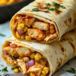 Cheesy Garlic Chicken Wraps Recipe