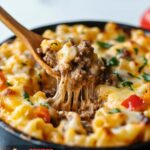 Cheesy Philly Pasta Bake Recipe