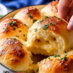 Garlic Cheddar Stuffed Dinner Rolls (Gluten Free) Recipe