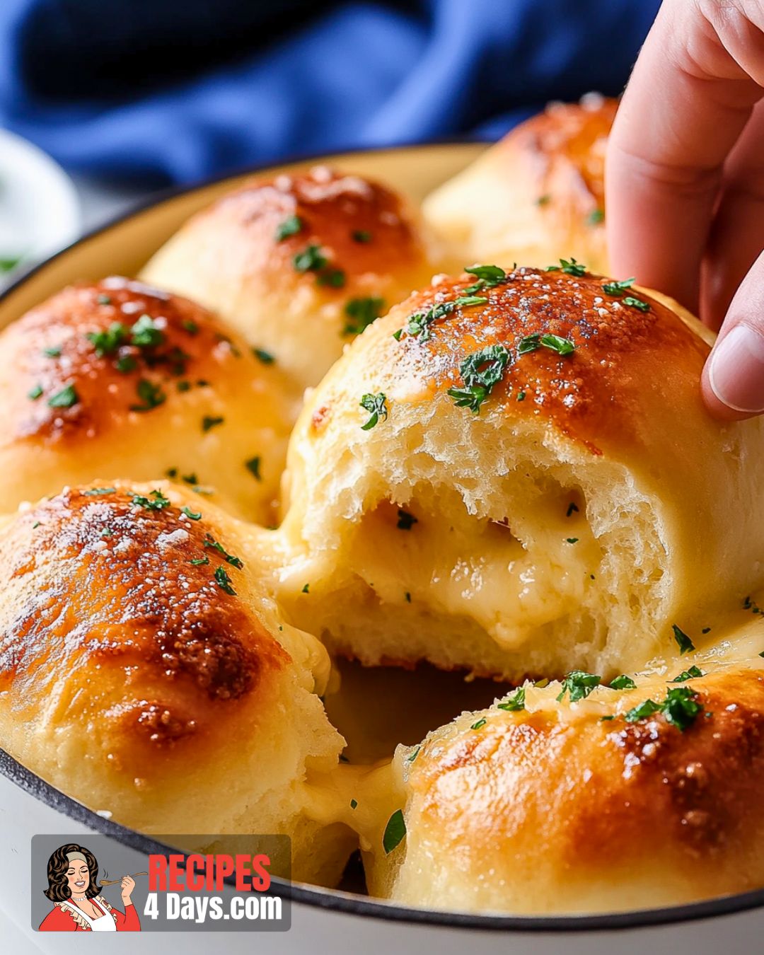 Garlic Cheddar Stuffed Dinner Rolls (Gluten Free) Recipe