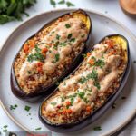 Healthy Quinoa-Stuffed Eggplant Recipe