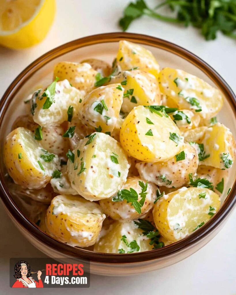 Healthy Yoghurt Potato Salad Recipe