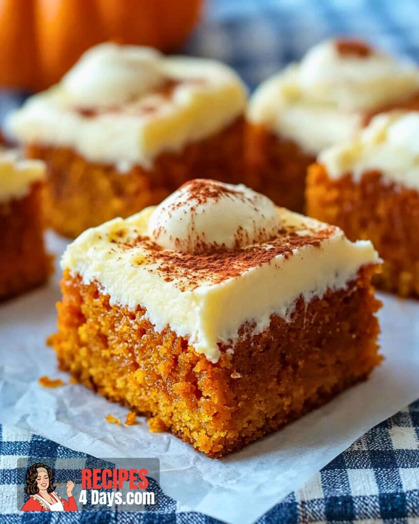 Pumpkin Bars Recipe