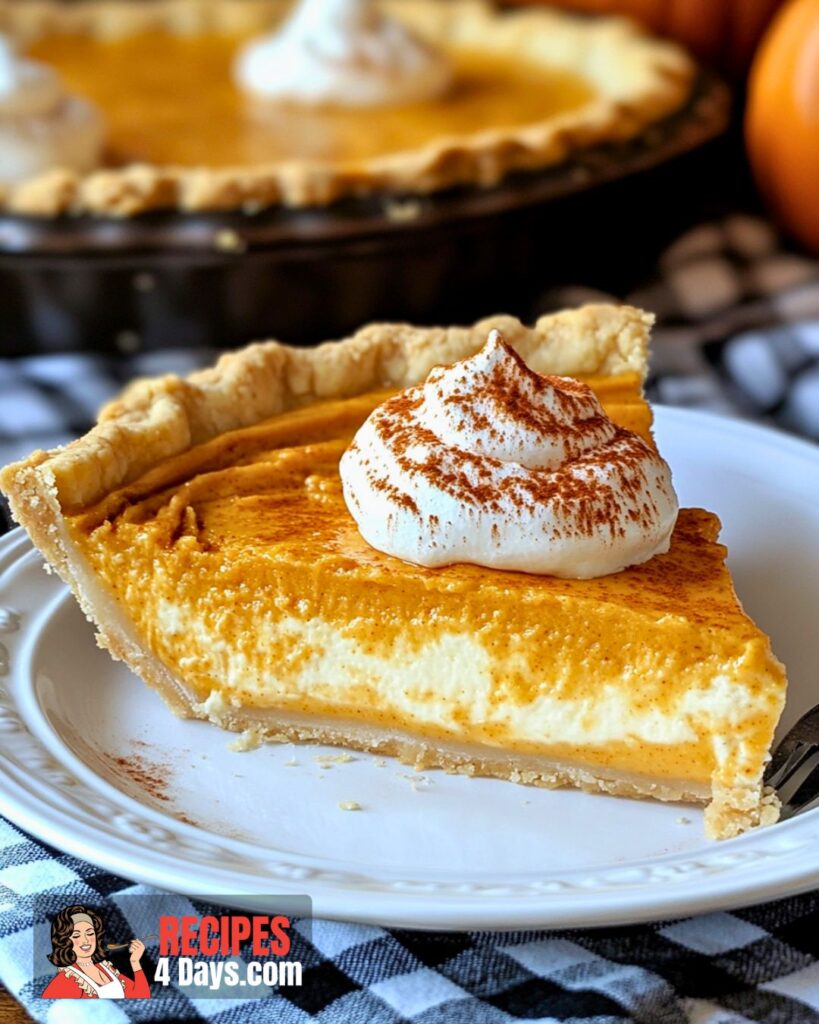 Pumpkin Cream Cheese Pie Recipe