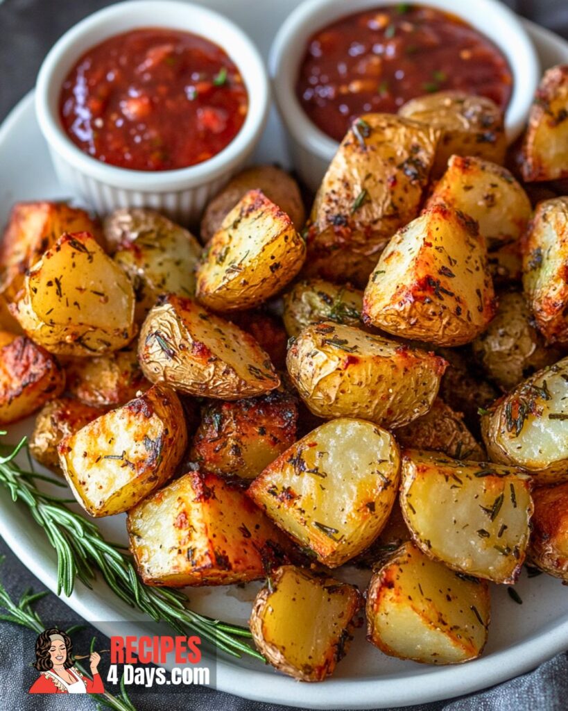 Rosemary Garlic Air Fryer Potatoes Recipe