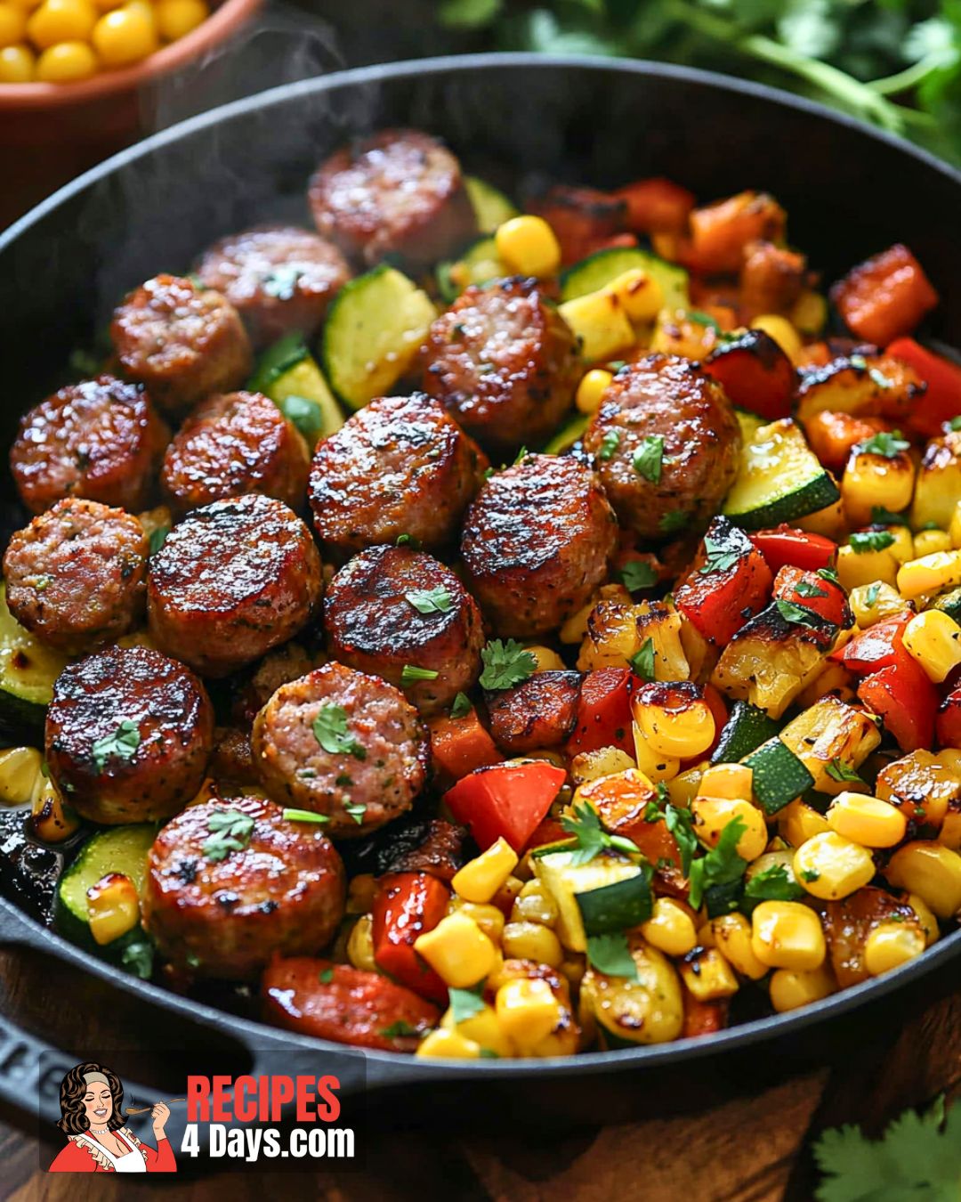 Sausage and Veggies Skillet Recipe