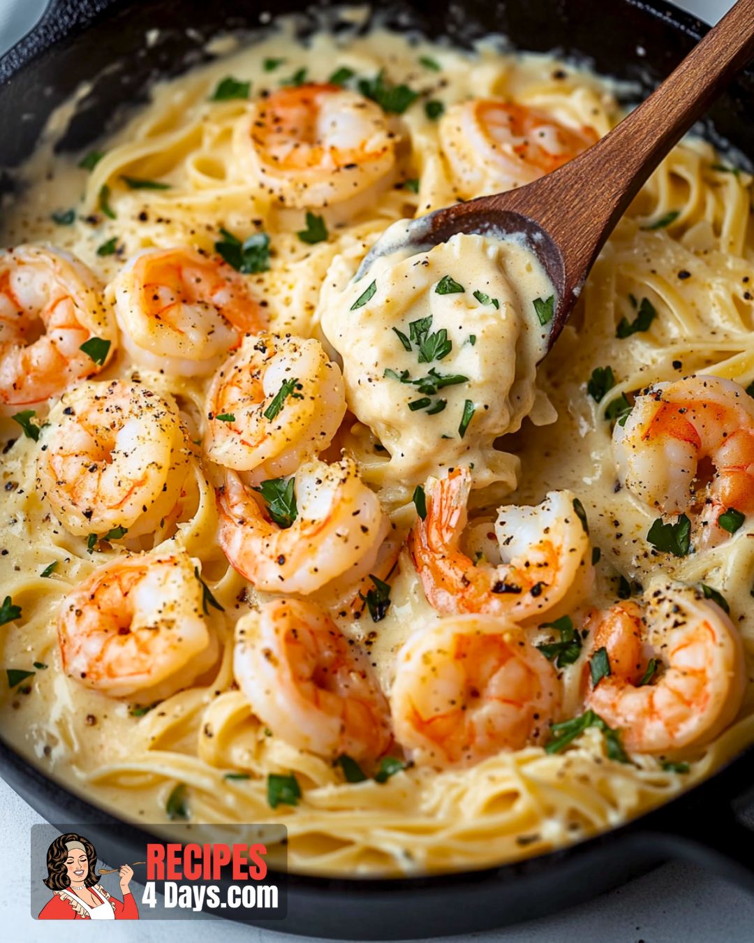 Shrimp Fettuccine Alfredo Recipe