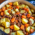 Stovetop Hamburger Potato Carrot Casserole Recipe