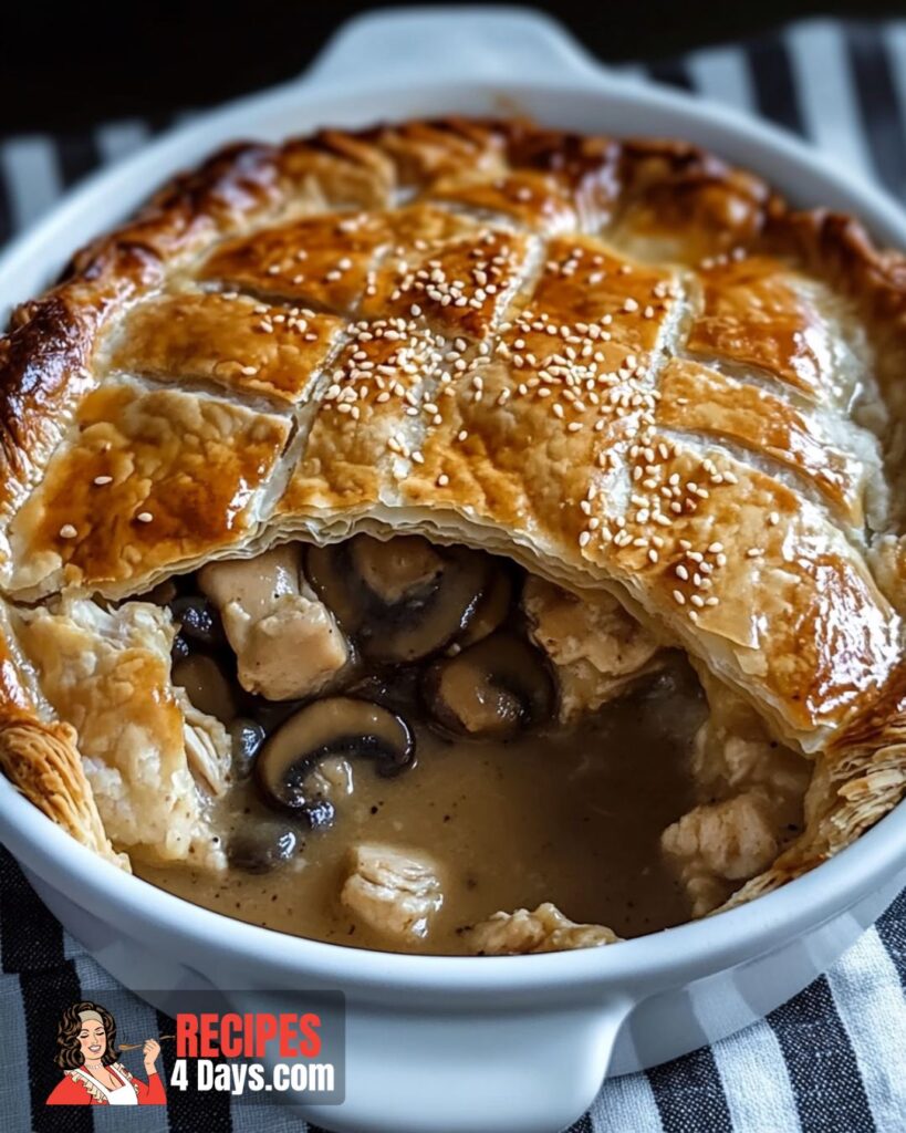 Chicken Mushroom Pie Recipe