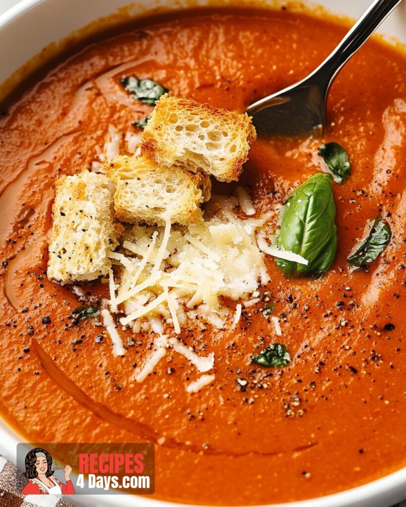 Creamy Tomato Basil Soup Recipe