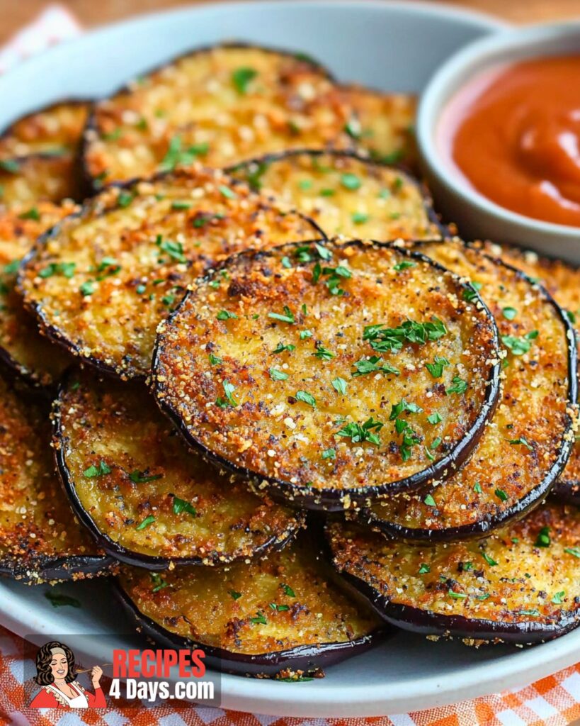 Making Crispy Baked Italian Eggplant