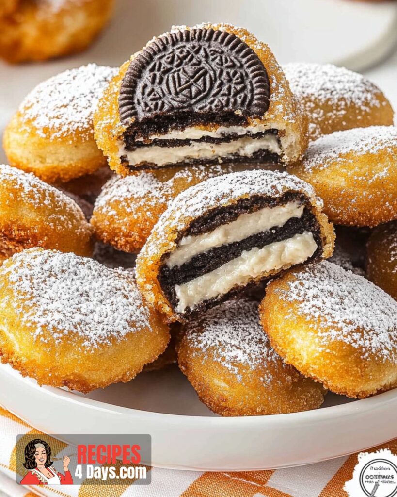 Making the Deep Fried Oreos