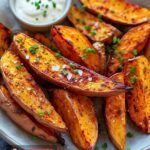 Harissa Roast Sweet Potato Wedges Recipe