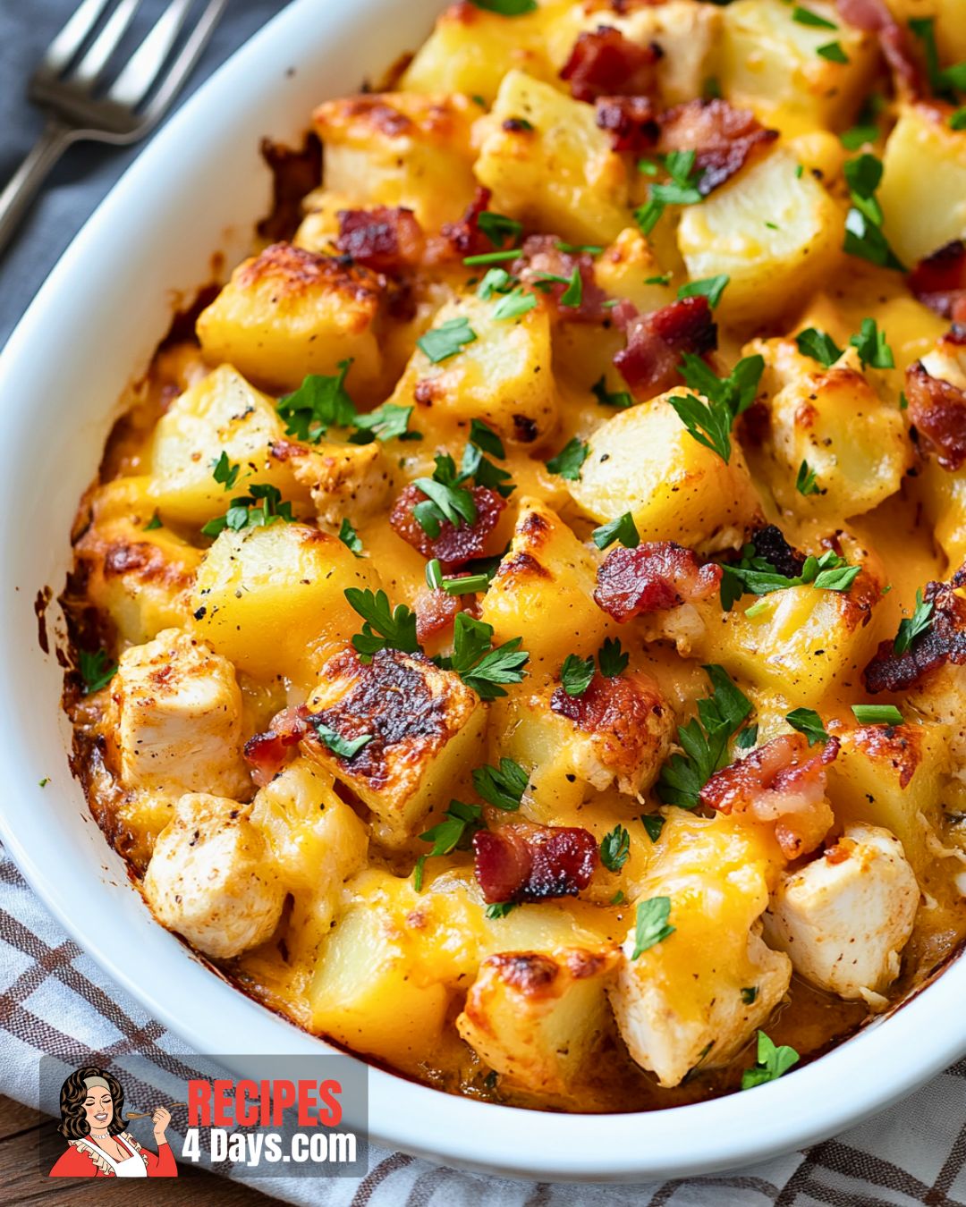 Loaded Chicken and Potato Casserole Recipe