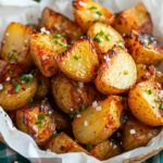 Preparing Salt and Vinegar Roasted Potatoes