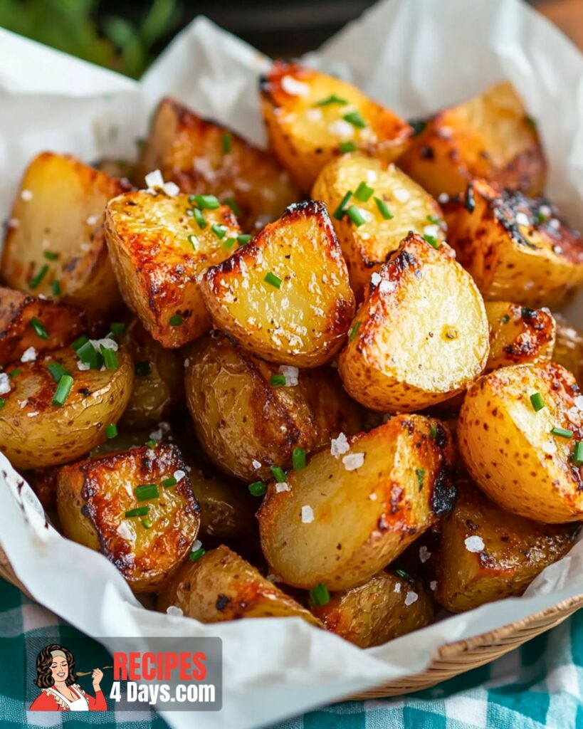 Preparing Salt and Vinegar Roasted Potatoes