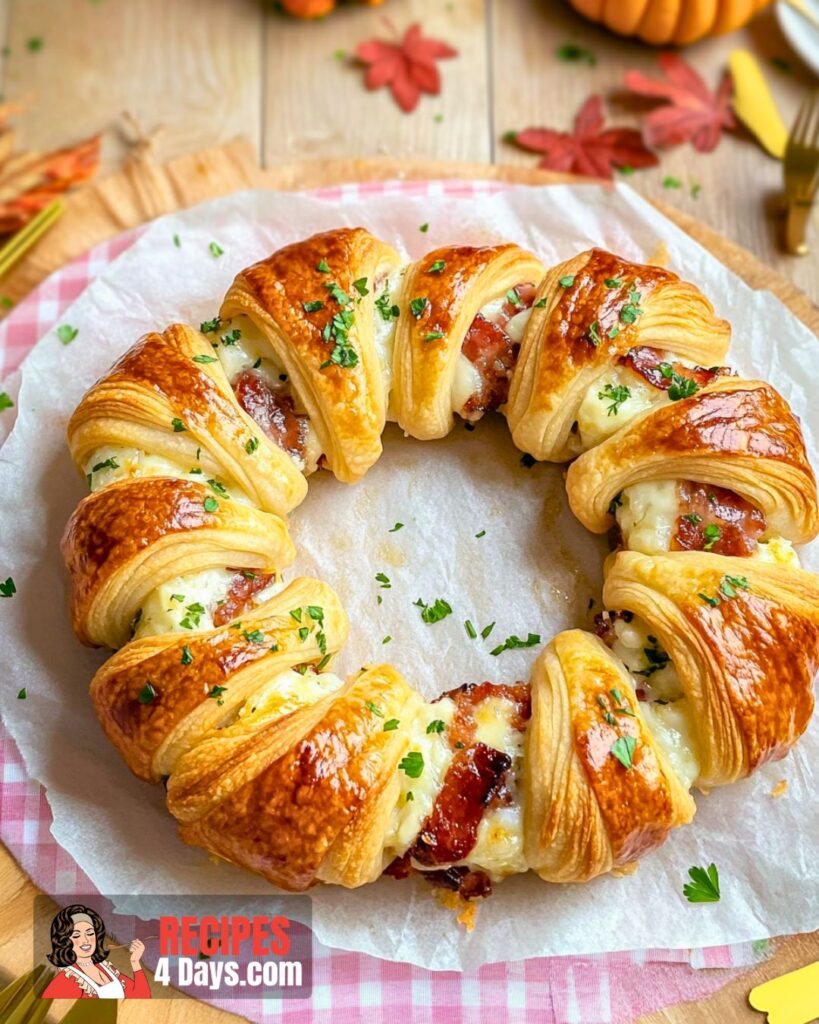 Bacon Brie Crescent Wreath Recipe