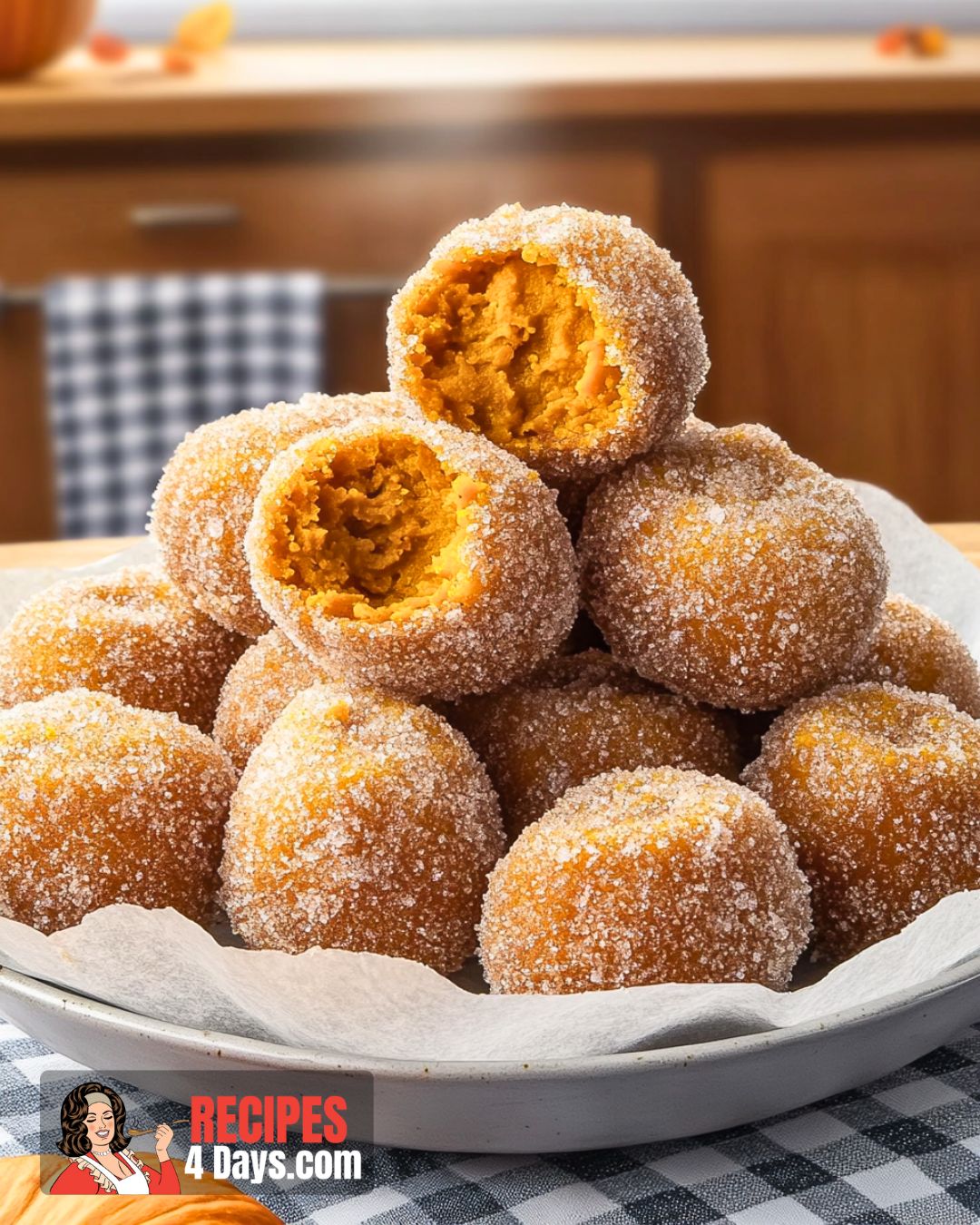 Baked Pumpkin Donut Holes Recipe