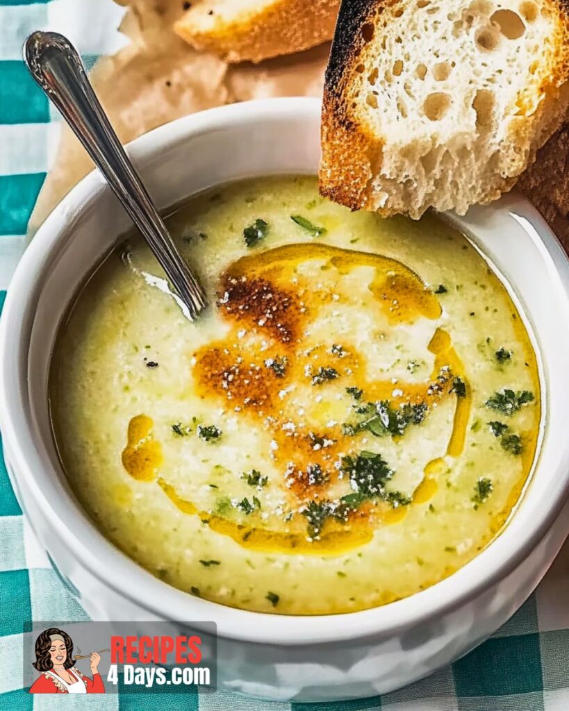 Country French Garlic Soup Recipe