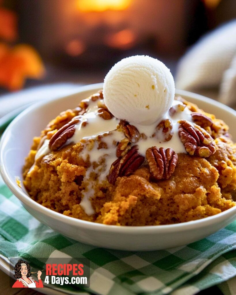 making Pumpkin Pecan Cobbler (2)