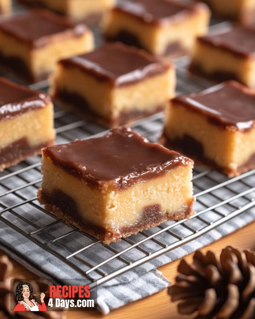 Preparing Twix Cookie Bars