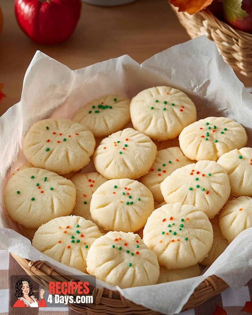 Preparing Whipped Shortbread Cookies