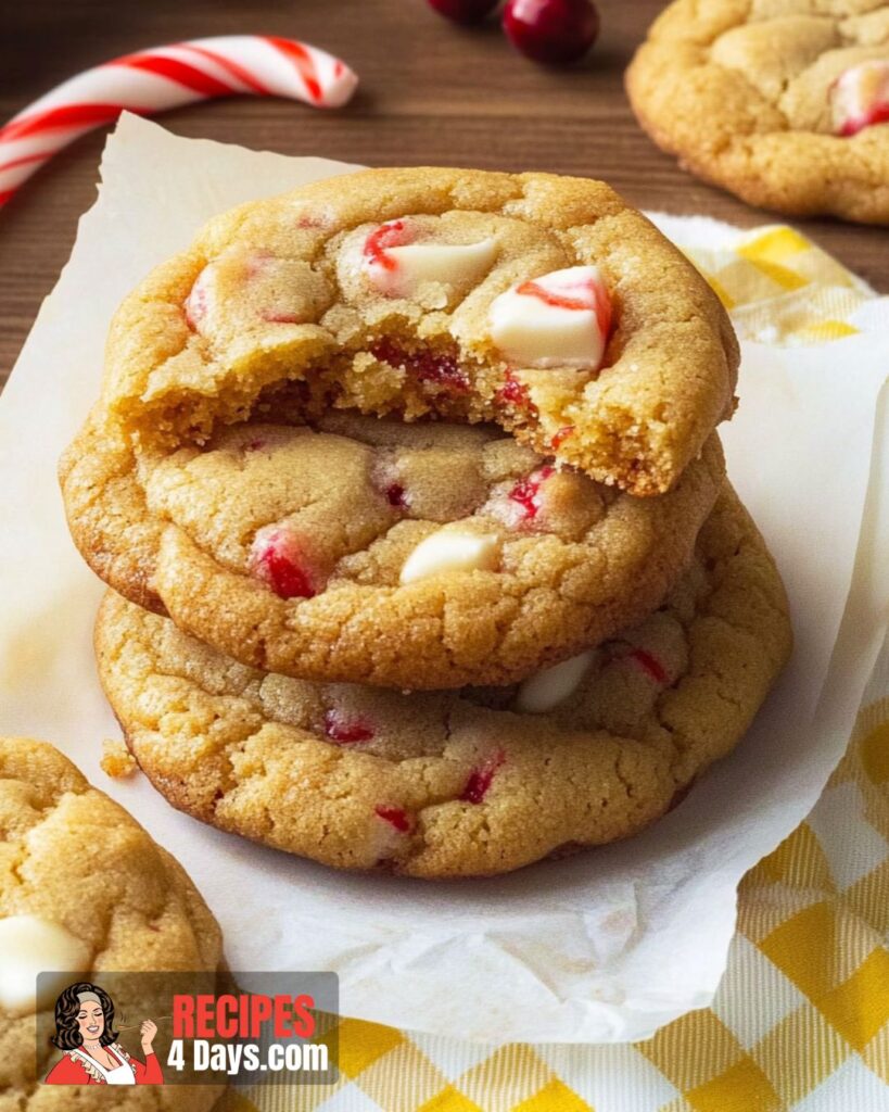 White Chocolate Candy Cane Cookies Recipe