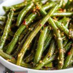 Garlic Butter Green Beans Preparing
