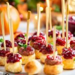 Sheet Pan Smoked Sausage Cranberry Bites Making
