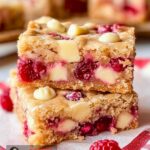 White Chocolate Raspberry Blondies Recipe