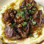 Garlic Butter Steak Bites And Mash Recipe