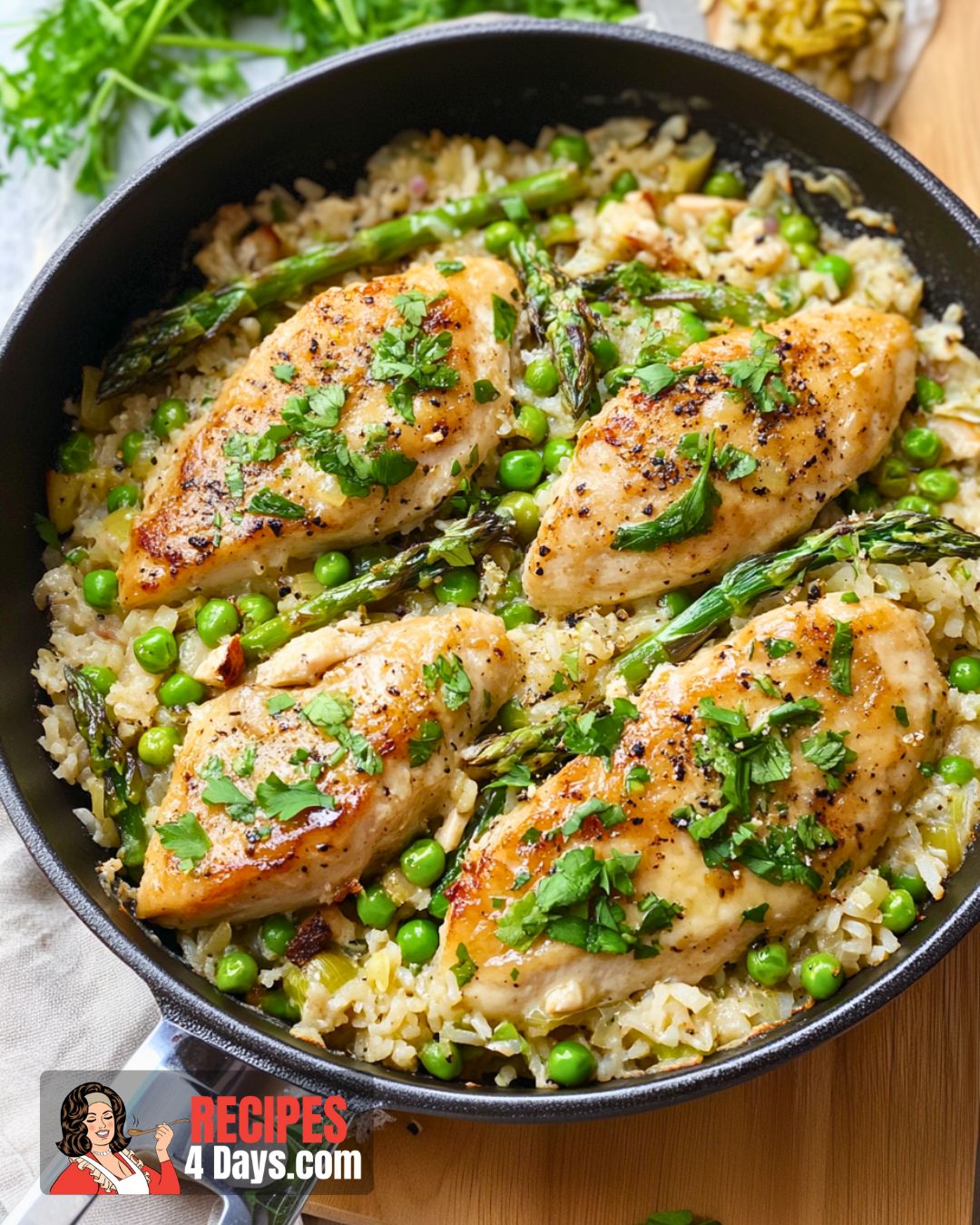 One Pot Spring Chicken & Rice