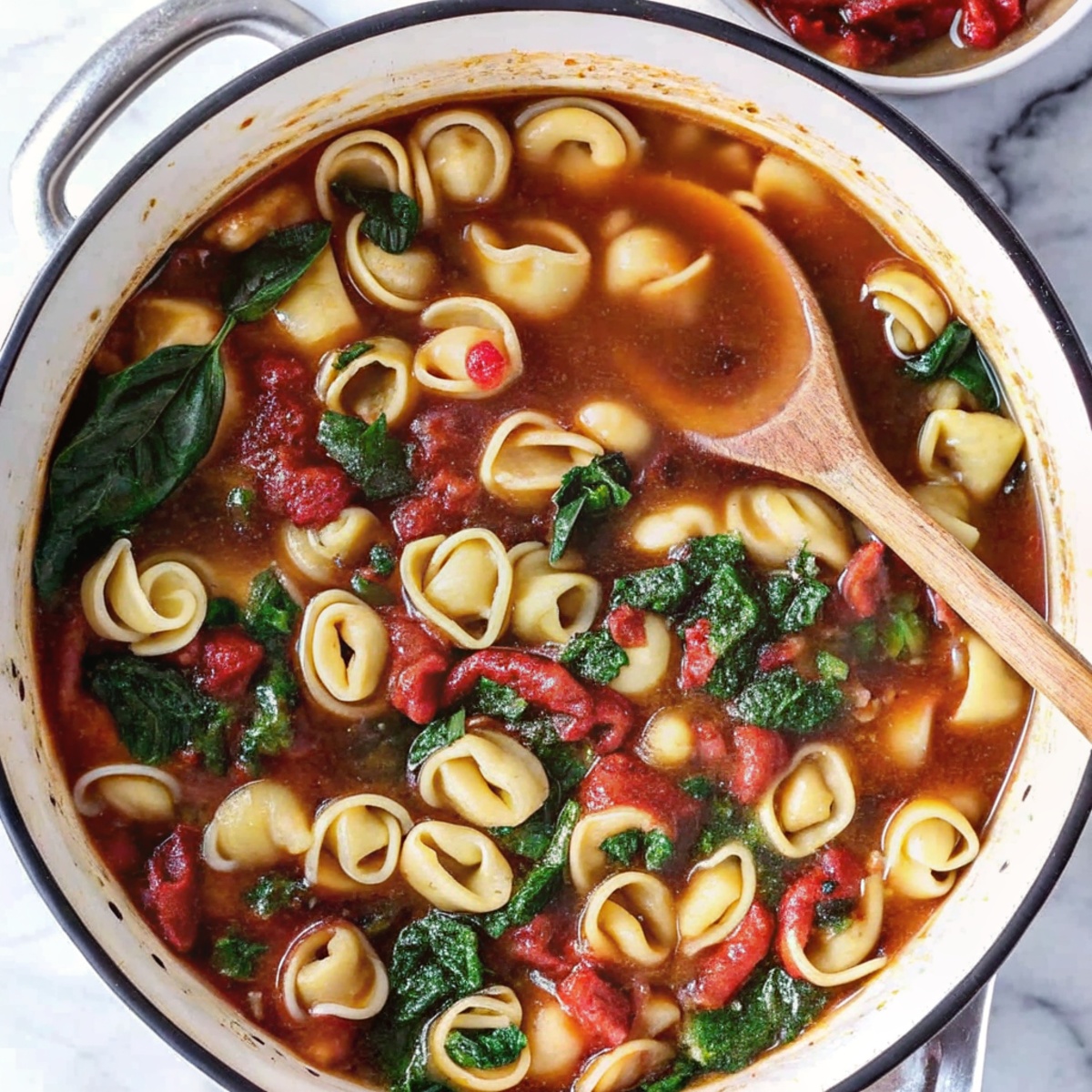 Italian Sausage And Spinach Tortellini Soup