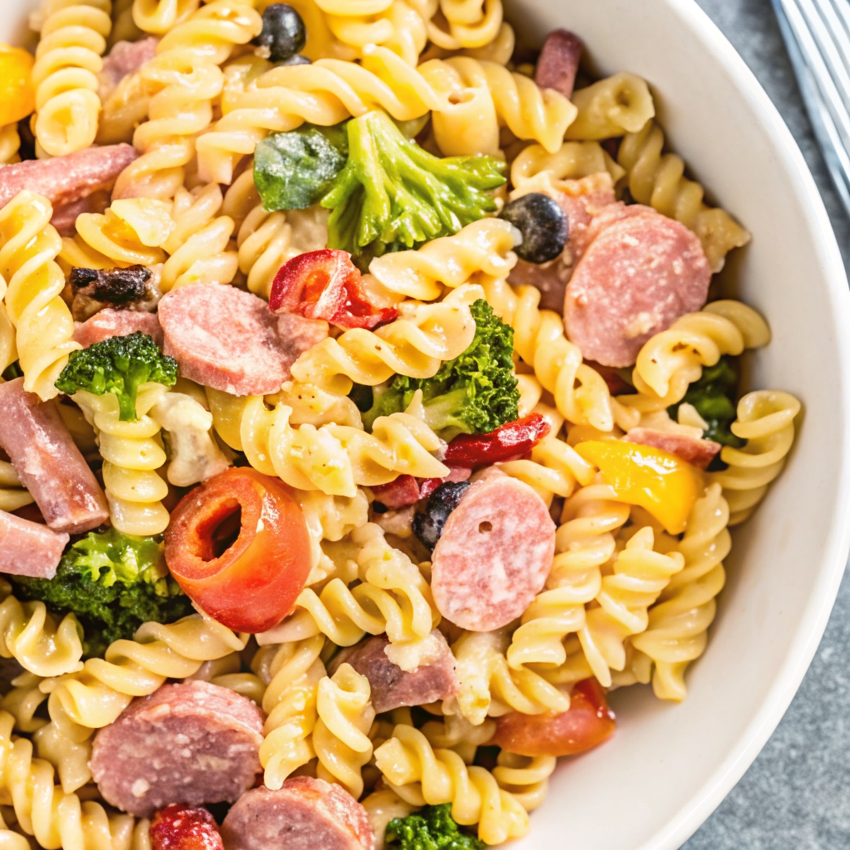 Creamy Pasta Salad With Summer Sausage