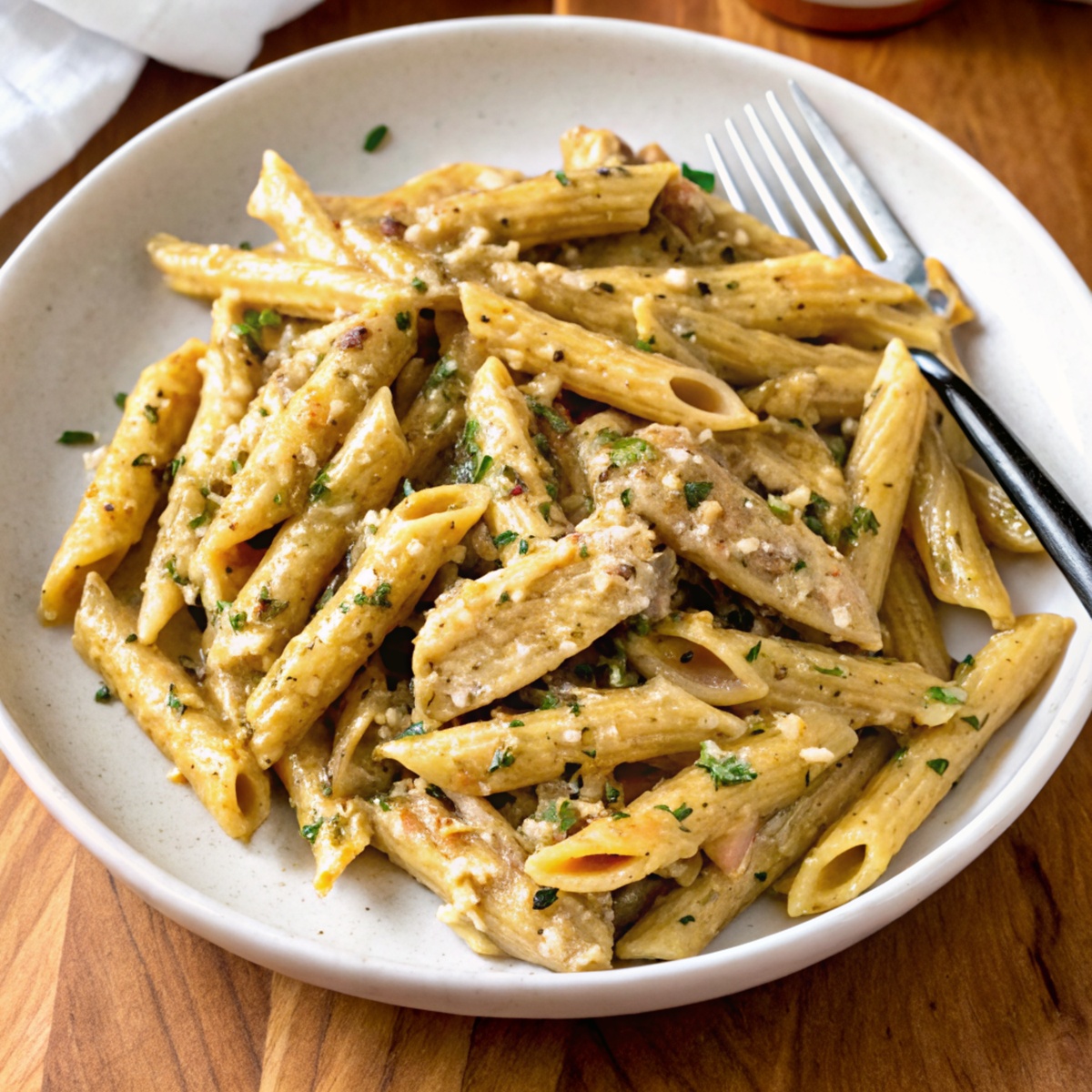 Garlic Parmesan Chicken And Pasta