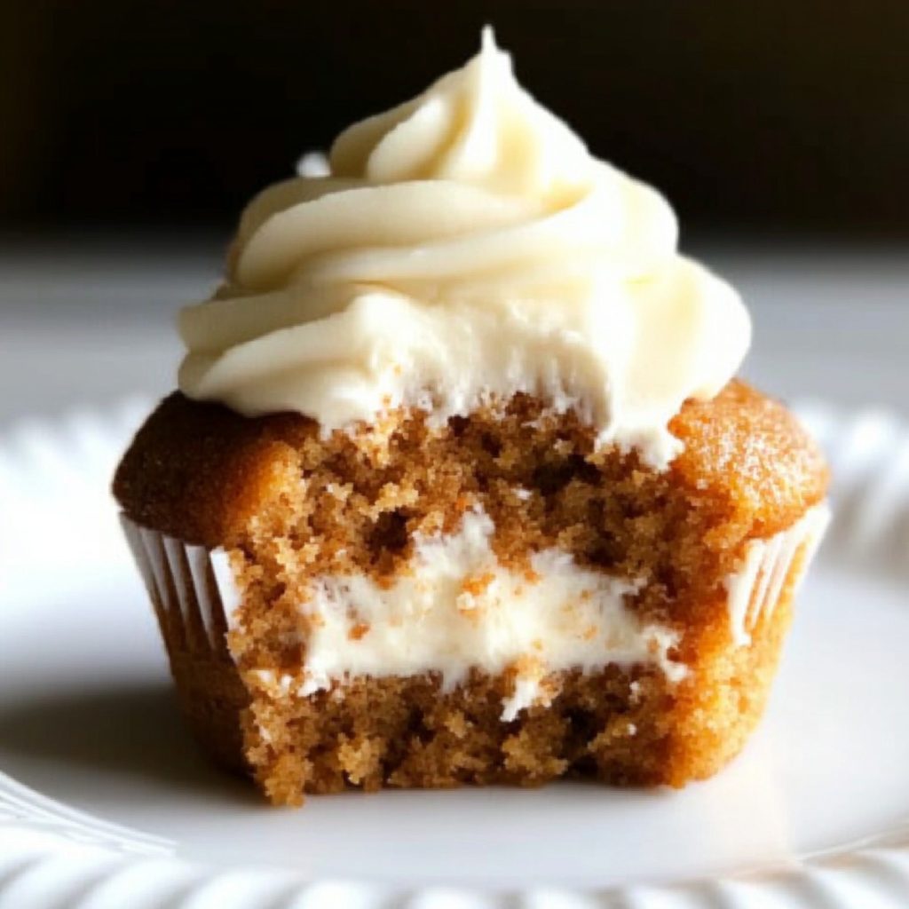 Carrot Cake Cupcakes With Cream Cheese Frosting