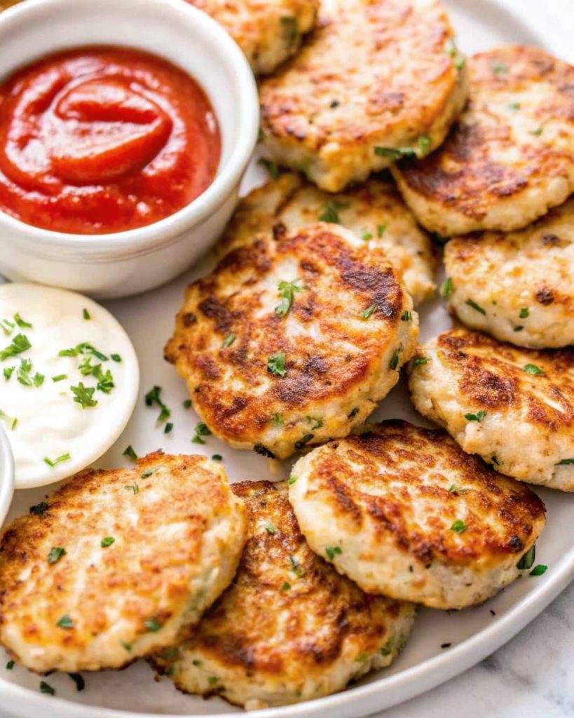 Chicken & Zucchini Fritters – High Protein